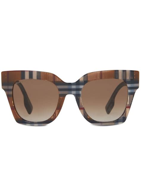 burberry square signature plaid sunglasses|Burberry sunglasses new collection.